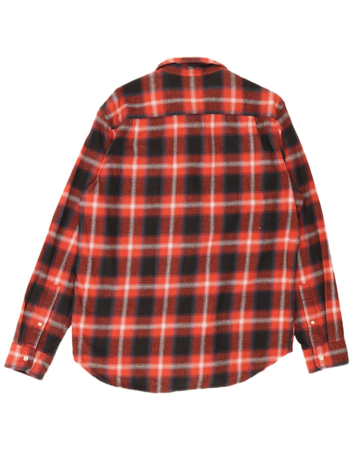 Timberland Herren-Flanellhemd mit normaler Passform, groß, marineblau, kariert, Baumwolle
