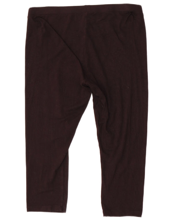 Marks & Spencer Damen Capri-Leggings UK 10 Small Schwarze Viskose