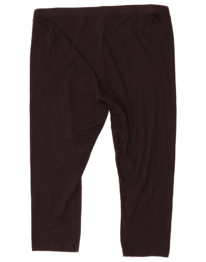 Marks & Spencer Damen Capri-Leggings UK 10 Small Schwarze Viskose