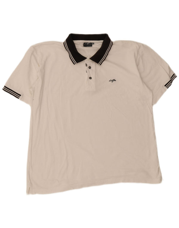 Lotto Herren Rugby-Poloshirt 2XL weiß gestreift