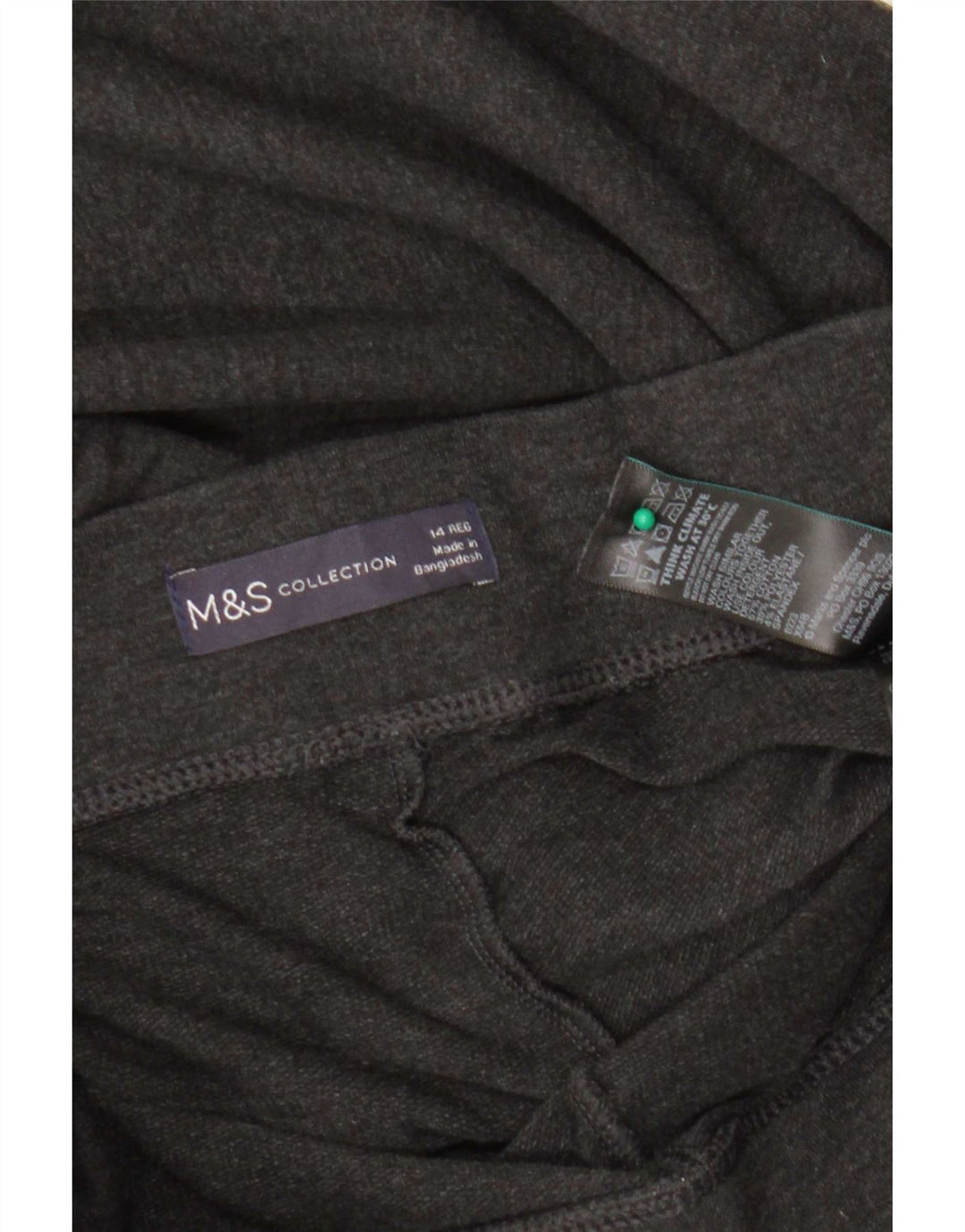 Marks & Spencer Damen Leggings UK 14 Große graue Baumwolle