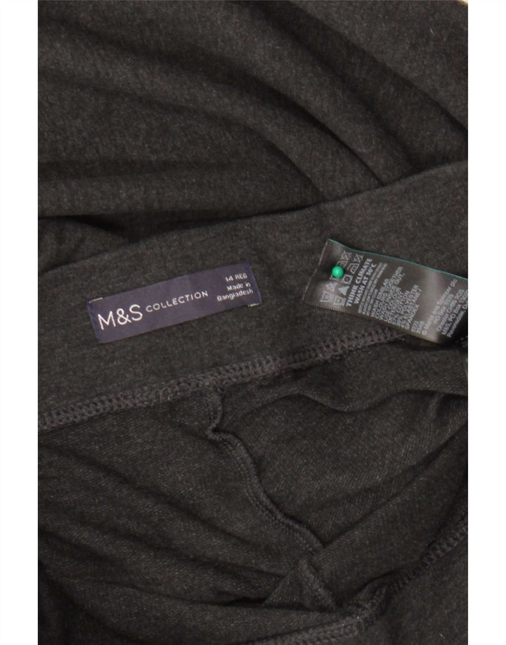 Marks & Spencer Damen Leggings UK 14 Große graue Baumwolle