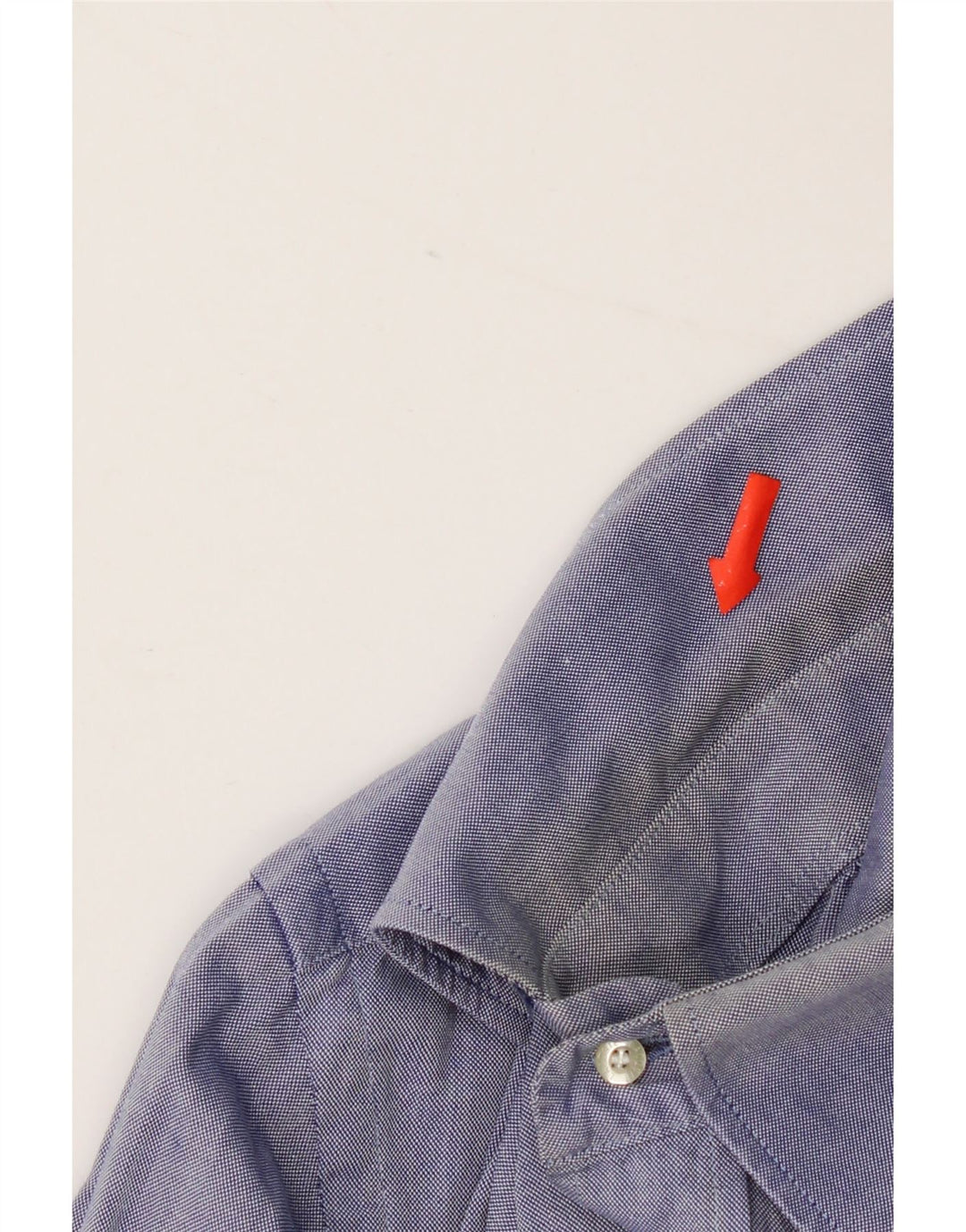 Lacoste Herrenhemd Größe 40 mittelblaue Baumwolle