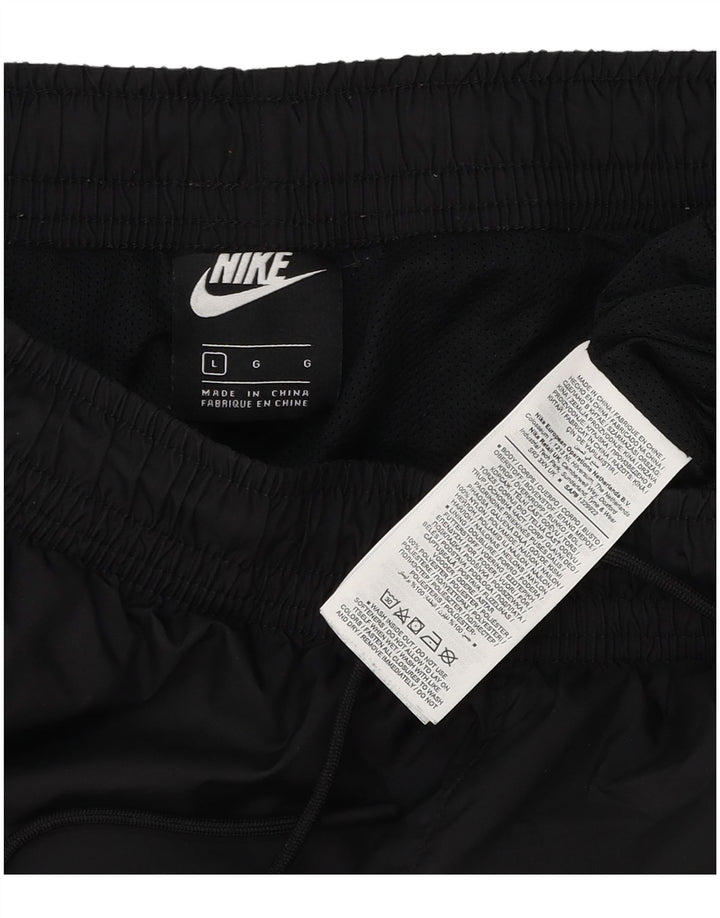 Nike Herren-Trainingshose, Jogginghose, Größe L, Schwarz, Polyester