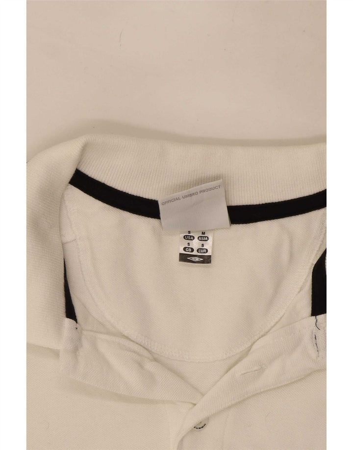Umbro Herren-Poloshirt mit Grafik, Größe S, Weiß