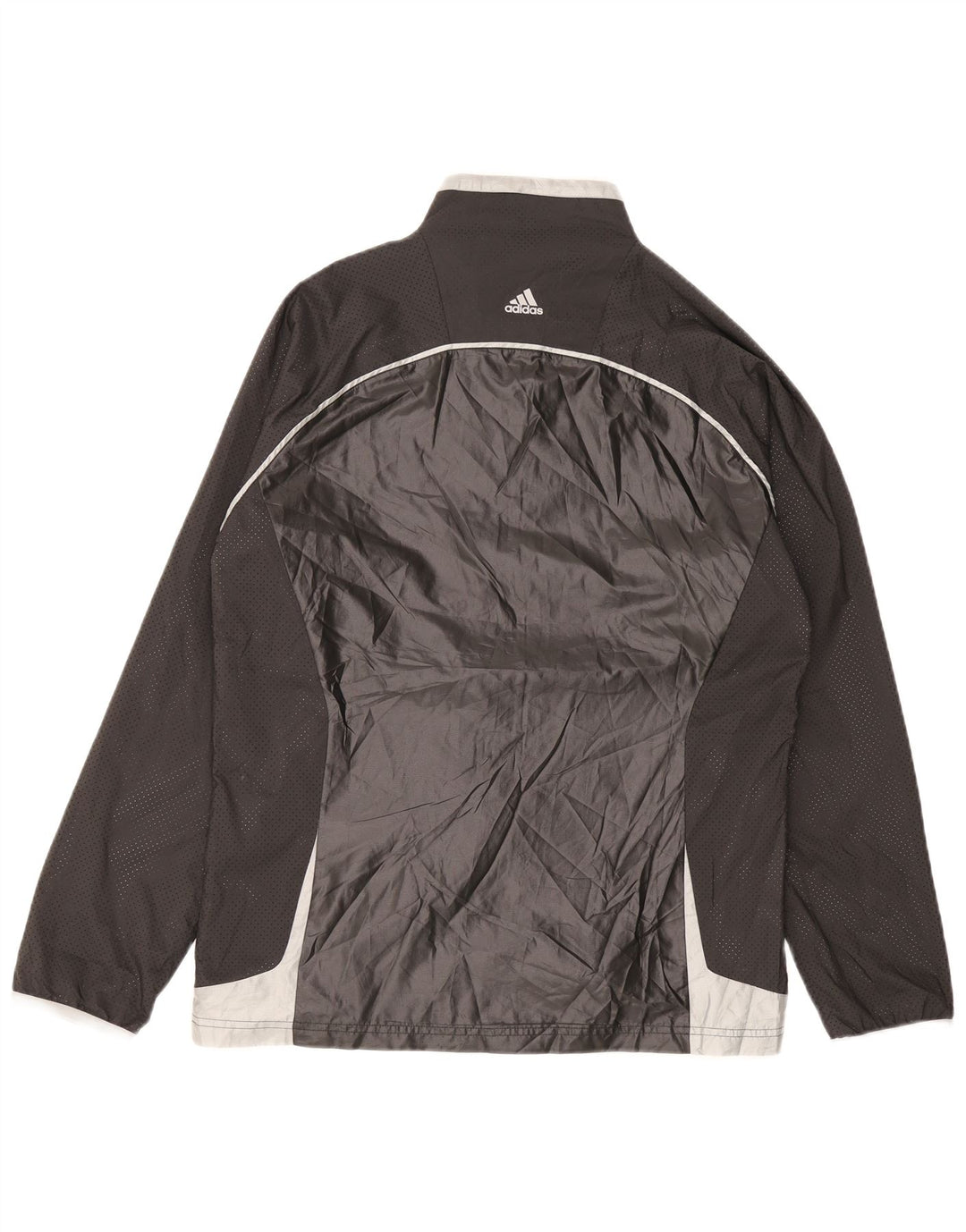 Adidas Herren Regenjacke UK 42 XL Schwarz Colourblock Polyester