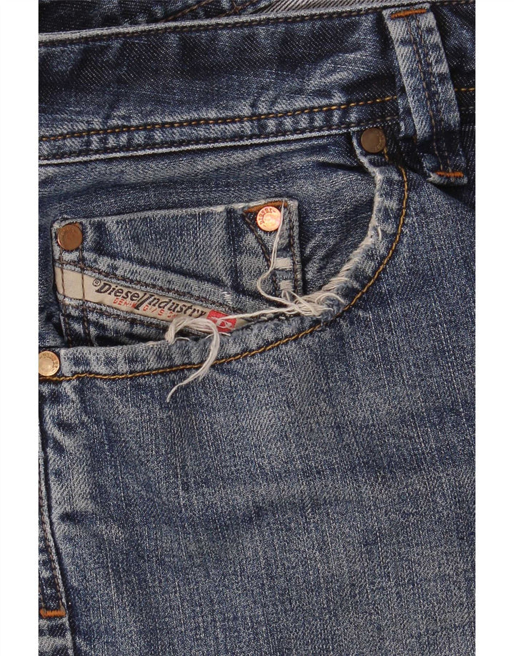 Diesel Herren-Jeansshorts W34, große blaue Baumwolle