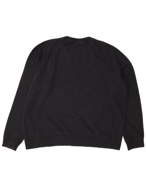 Nike Womens Loose Fit Sweatshirt Pullover UK 18 XL Schwarz Baumwolle