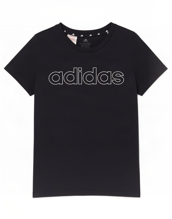 Adidas Mädchen Grafik T-Shirt Top 13-14 Jahre Marineblau Baumwolle