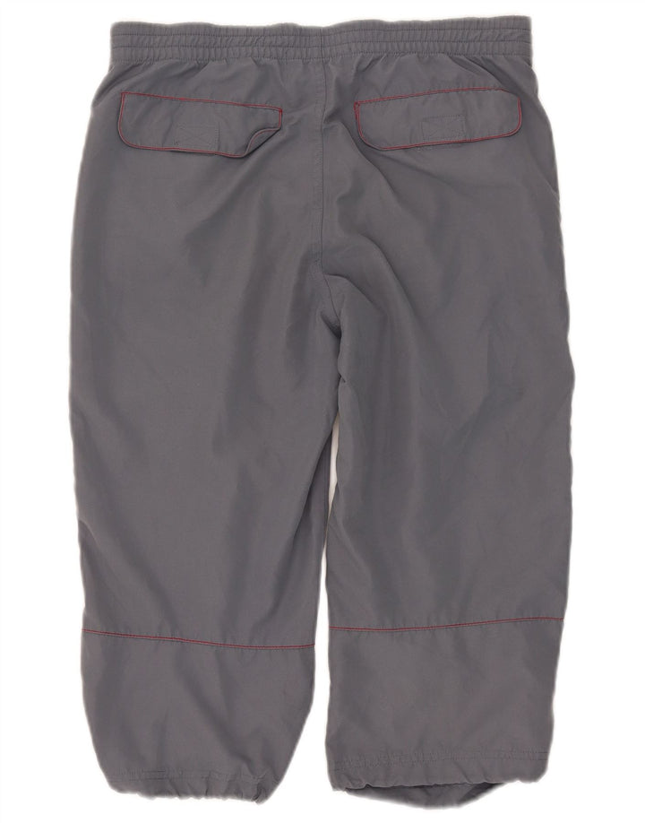 Kappa Herren Capri-Hose, Größe S, W29, L18, Grau, Polyester