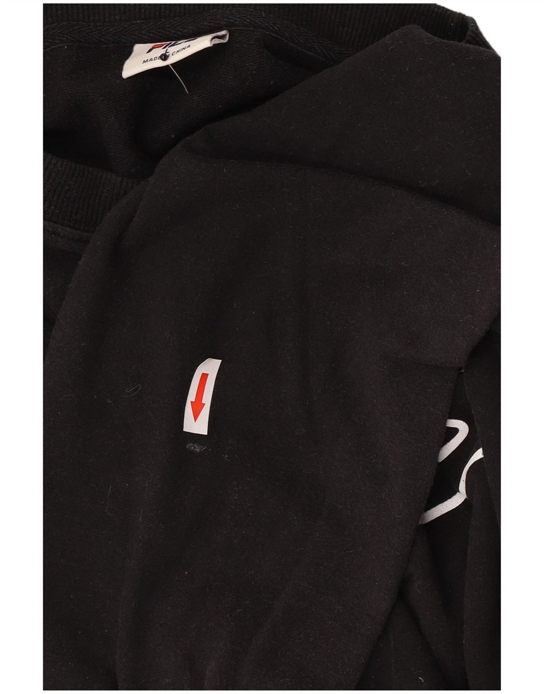 Fila Herren-Sweatshirt mit Grafik, groß, aus schwarzer Baumwolle