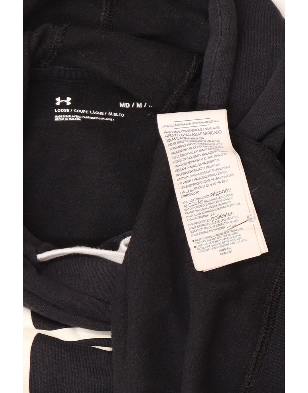 Under Armour Herren-Kapuzenpullover mit Grafik, mittelmarineblau, Baumwolle