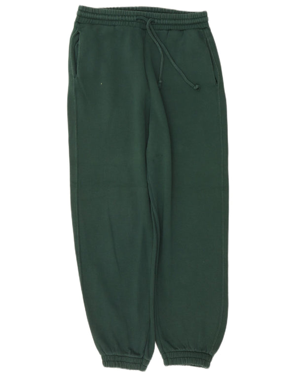 Zara Damen Trainingshose Jogger UK 12 Mittelgrüne Baumwolle