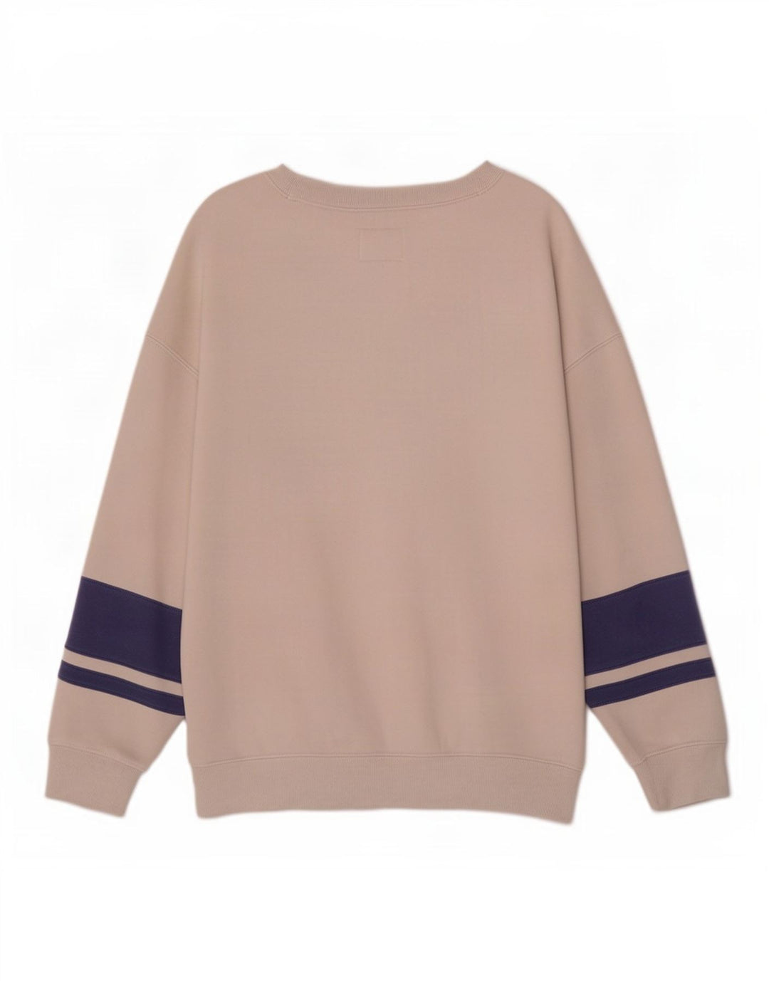 Abercrombie & Fitch Herren-Sweatshirt-Pullover, groß, gebrochenes Weiß, Farbblock