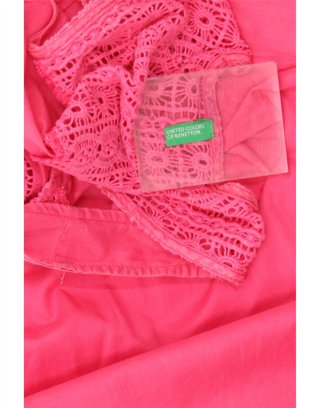 Benetton Damen Ärmelloses Etuikleid UK 12 Mittelrosa