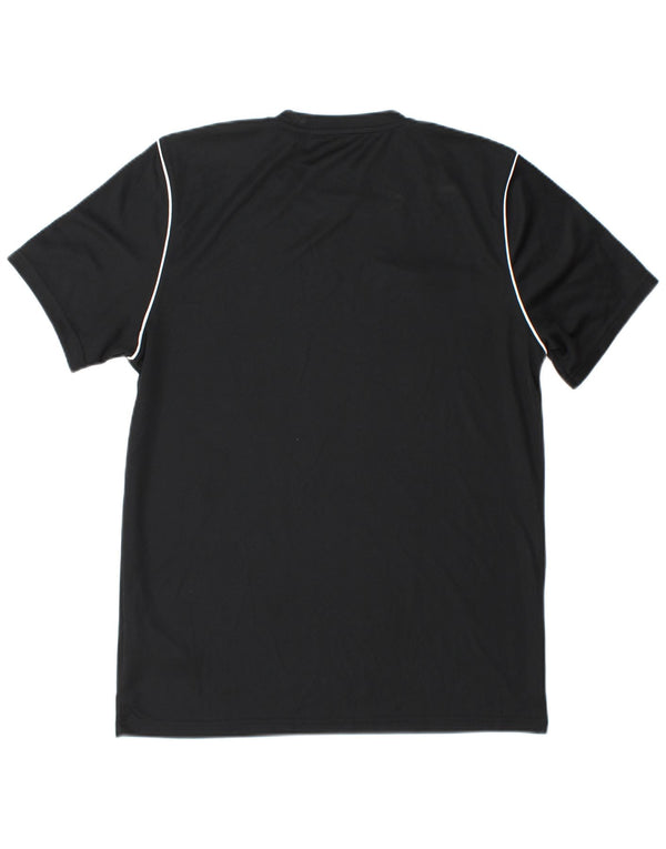Nike Herren Dri Fit Slim Fit T-Shirt Top Large Schwarz Polyester