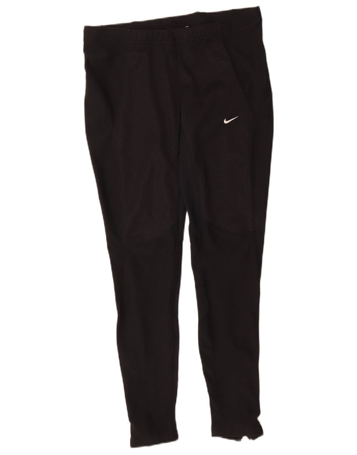 Nike Damen Leggings US 8/10 Mittelschwarzes Polyester