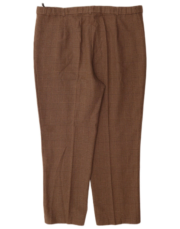 Marks & Spencer Damen-Freizeithose mit hoher Taille, UK 20, 2XL, W40, L29, Braun