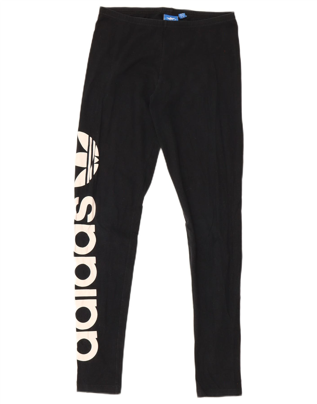 Adidas Damen Graphic Leggings UK 12 Mittelschwarze Baumwolle