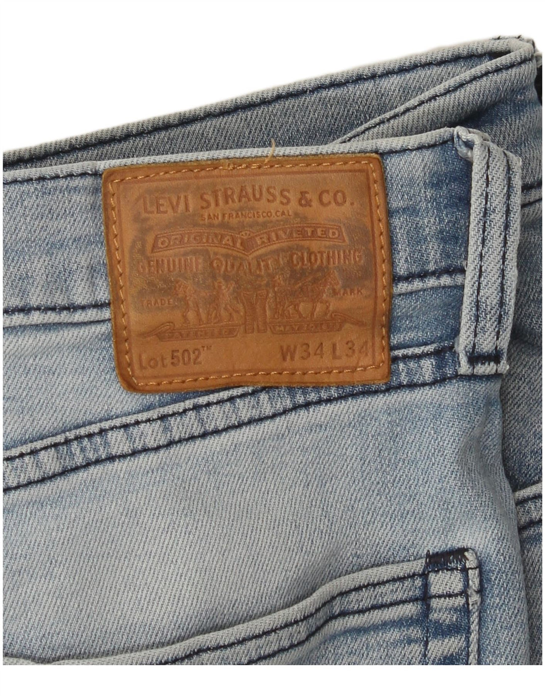 Levi's Herren 502 Tapered Jeans W34 L34 Blau