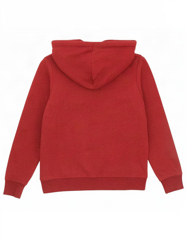 Superdry Damen Kapuzenpullover UK 12 Medium Burgund Baumwolle