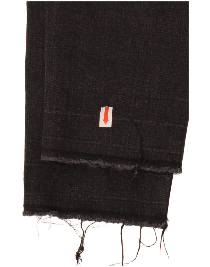 ZARA Damen Skinny Jeans EU 38 Small W28 L26 Schwarze Baumwolle