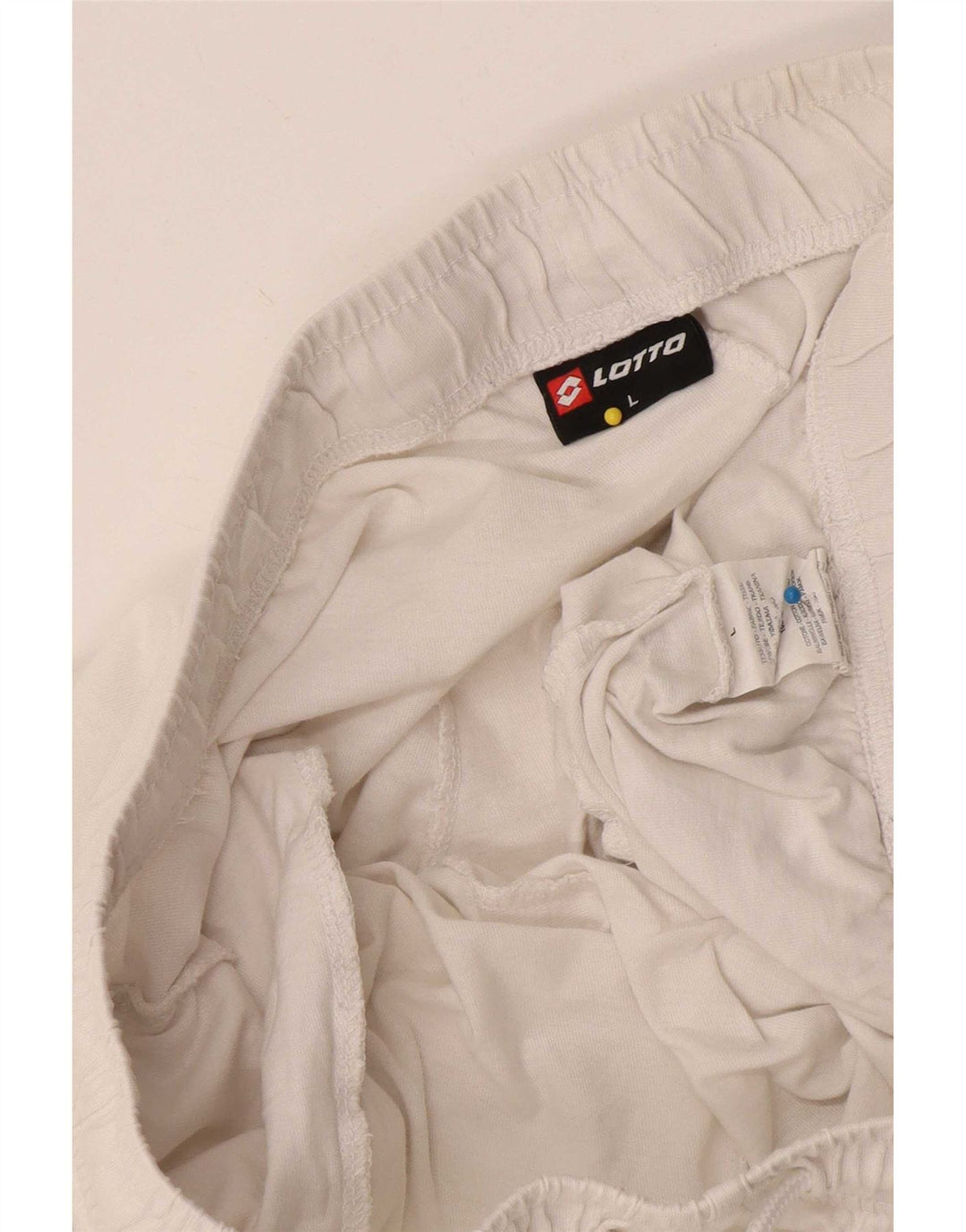 Lotto Herren-Sportshorts, groß, aus weißer Baumwolle