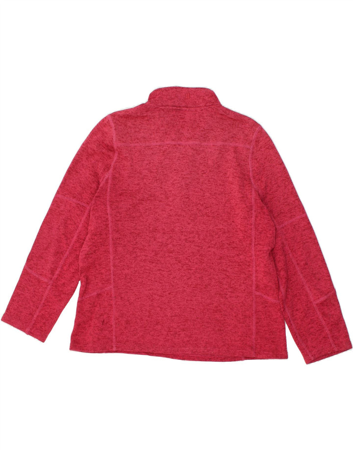 MOUNTAIN WAREHOUSE Womens Zip Neck Jumper Sweater UK 18 XL Pink | Vintage Mountain Warehouse | Thrift | Second-Hand Mountain Warehouse | Used Clothing | Messina Hembry 