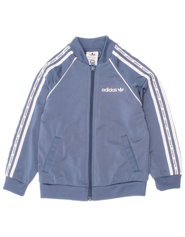 Adidas Jungen Graphic Full Trainingsanzug 3–4 Jahre W22 L15 Blau gestreift Sport