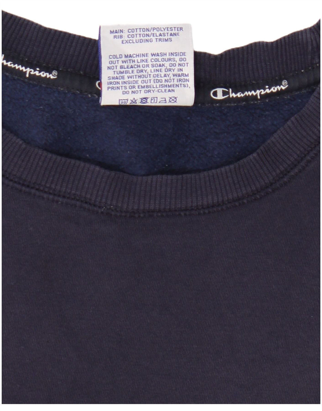 Champion Herren-Sweatshirt mit Grafik, Größe S, marineblau, Baumwolle