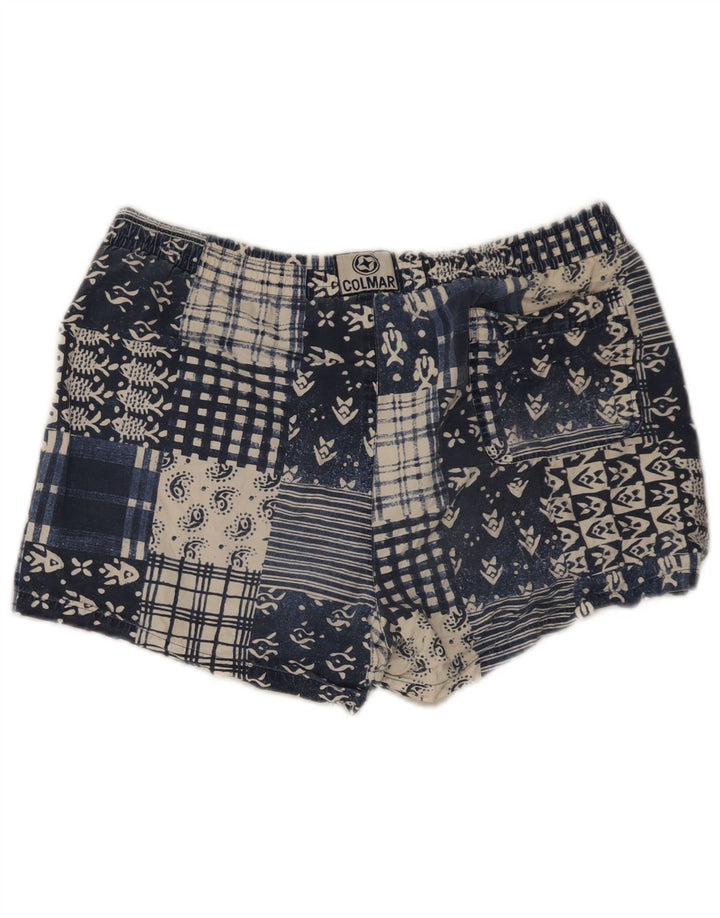Colmar Herren Badeshorts IT 50 Large Blau Patchwork Baumwolle