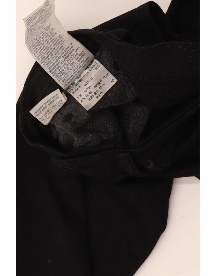Levi's Herren 511 Slim Jeans W28 L32 Schwarze Baumwolle