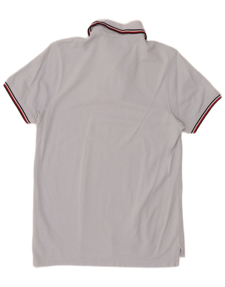 TOMMY HILFIGER Herren Slim Fit Poloshirt Kleine blaue Baumwolle