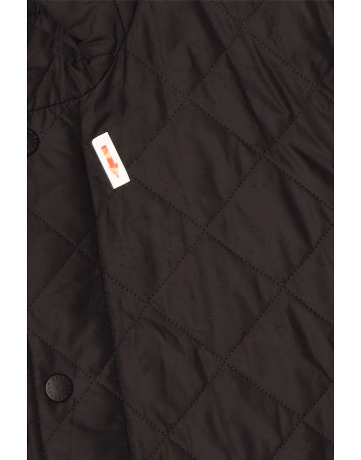 Barbour Herren Steppjacke UK 38 Medium Schwarz Polyester