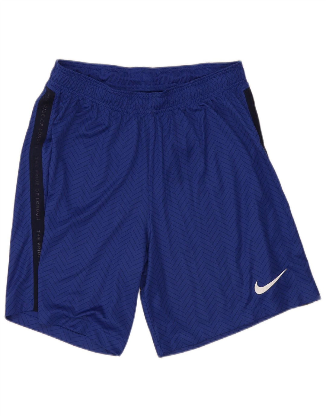 Nike Herren Dri Fit Graphic Sportshorts, großes blaues Farbblock-Polyester