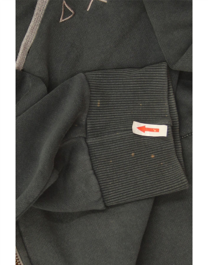 Sun68 Herren-Kapuzenpullover mit Reißverschluss, groß, grüne Baumwolle