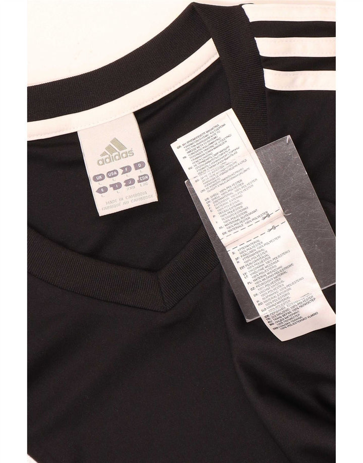 Adidas Herren Climalite T-Shirt Top Large Schwarz Polyester