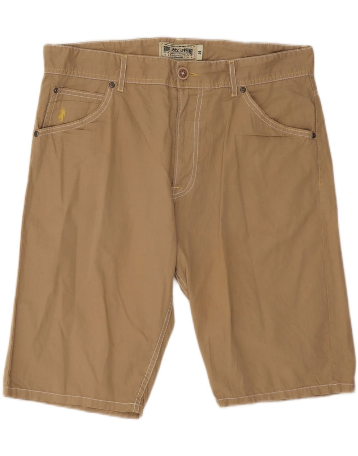 Marlboro Classics Herren-Freizeitshorts W34 Large Beige Baumwolle