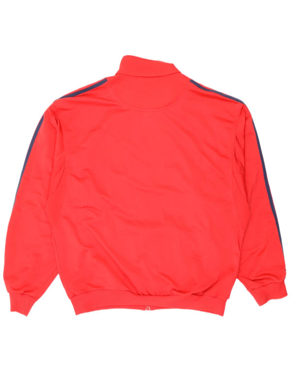 Adidas Herren Trainingsanzug Top Jacke UK 44/46 Großes rotes Polyester