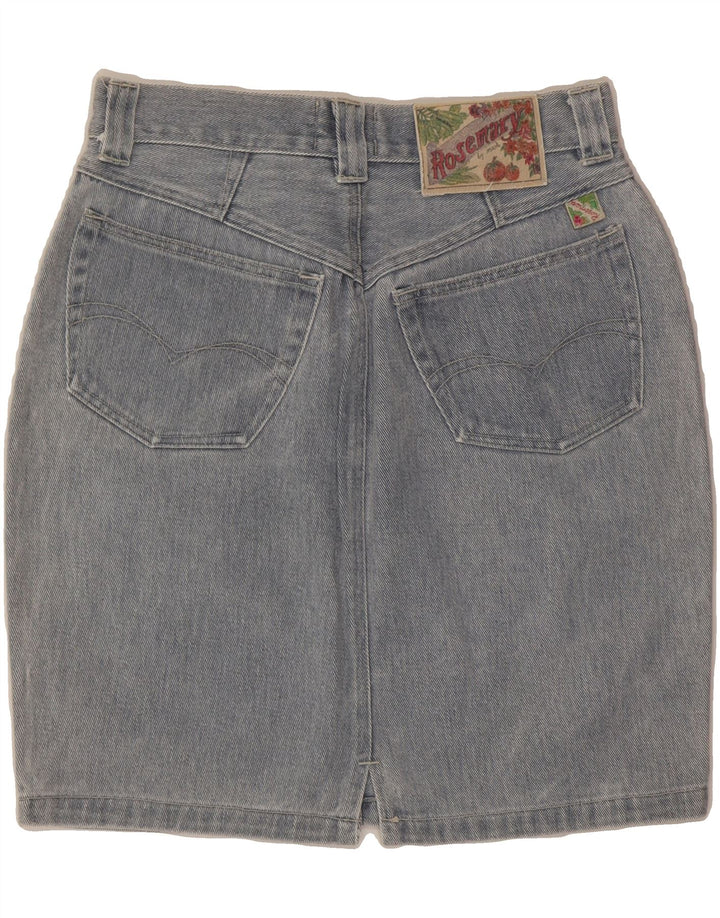 MASH Womens Denim Skirt W29 Medium Blue Cotton Vintage Mash and Second-Hand Mash from Messina Hembry 