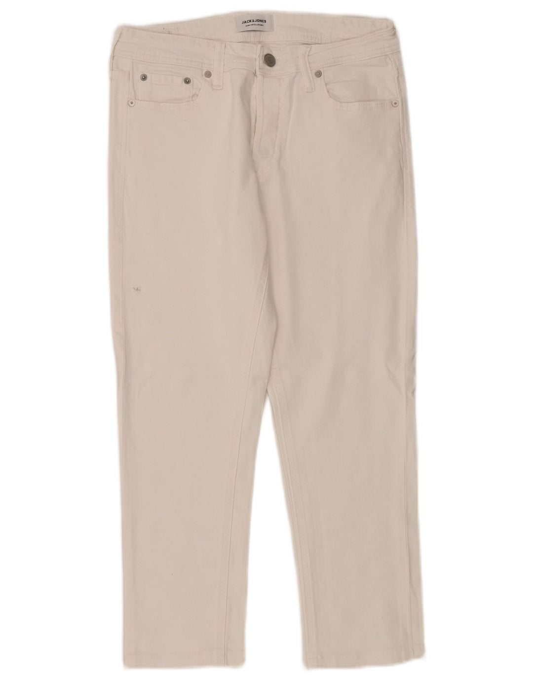 Jack & Jones Herren Slim Jeans W30 L26 Weiße Baumwolle