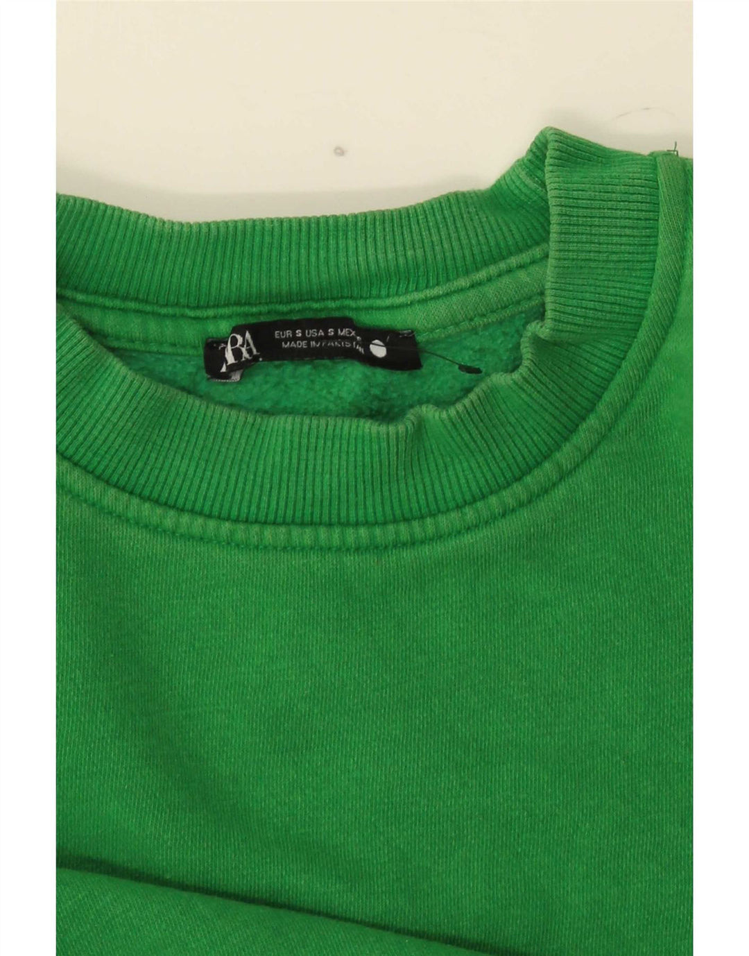 Zara Damen Sweatshirt Pullover UK 10 Small Grün