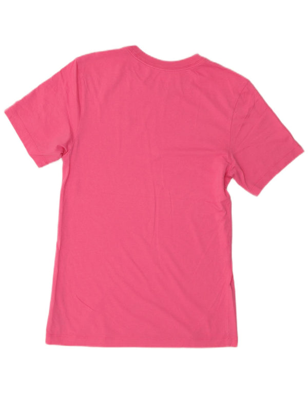 Nike Damen T-Shirt Top UK 6 XS Rosa Baumwolle