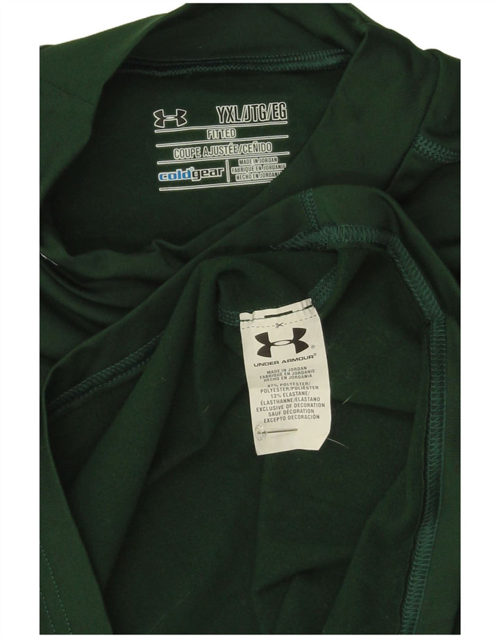 Under Armour Jungen Cold Gear Top Langarm 13–14 Jahre XL Grün Polyester