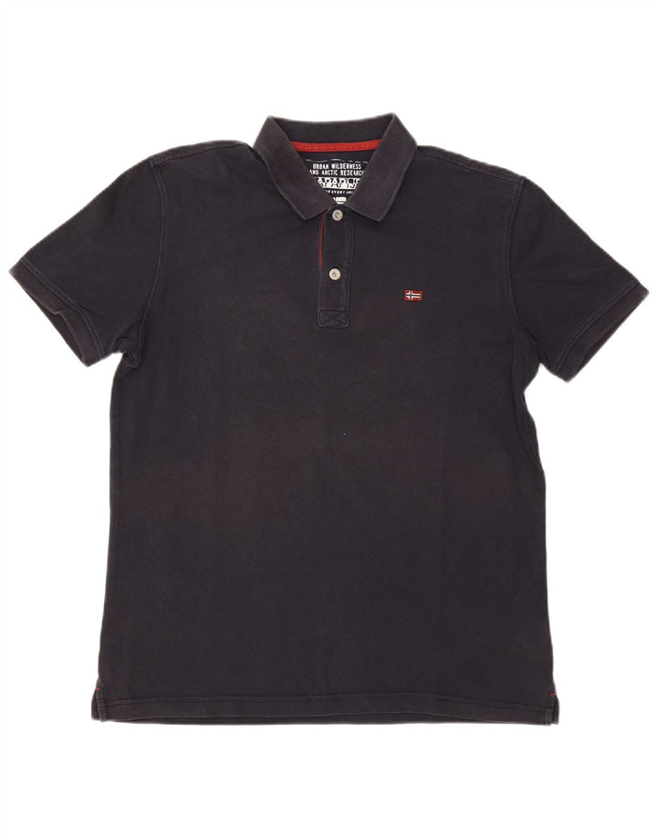 Napapijri Herren-Poloshirt, groß, marineblau, Baumwolle