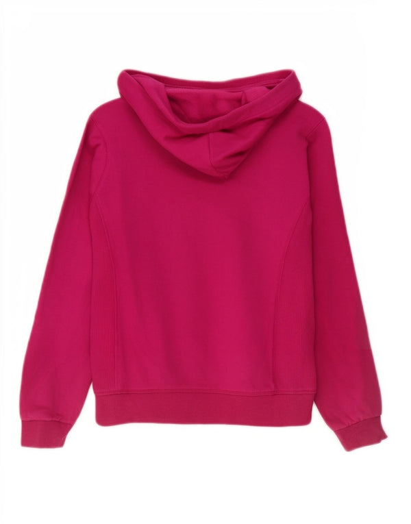 Champion Mädchen-Kapuzenpullover mit Grafik, 9–10 Jahre, Mittelrosa, Baumwolle, Sport