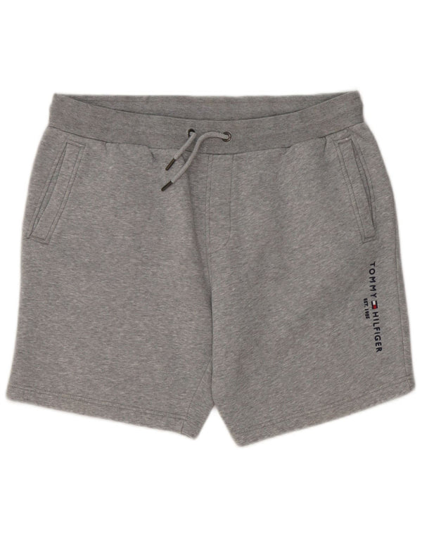 Tommy Hilfiger Herren Graphic Sport Shorts Große graue Baumwolle