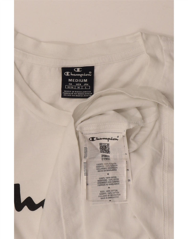 Champion Herren-T-Shirt mit Grafik, mittelweiße Baumwolle