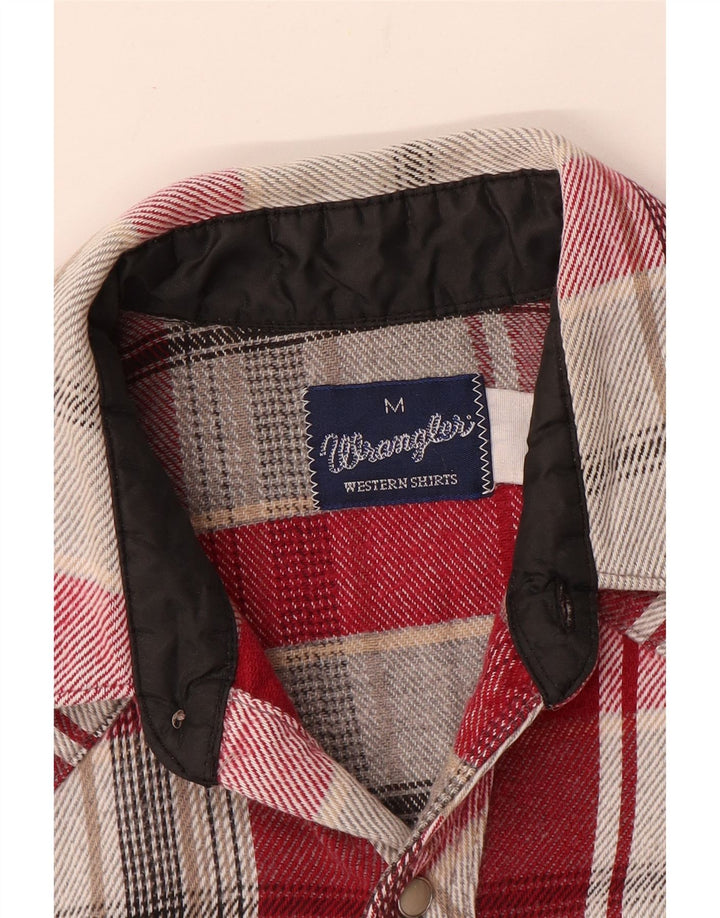 Wrangler Herren Flanellhemd Mittelrot kariert