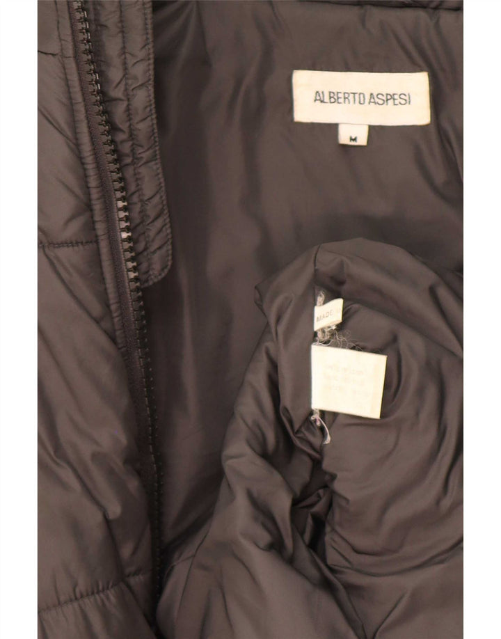 Alberto Aspesi Herren Wattierte Jacke UK 38 Mittelgraues Nylon